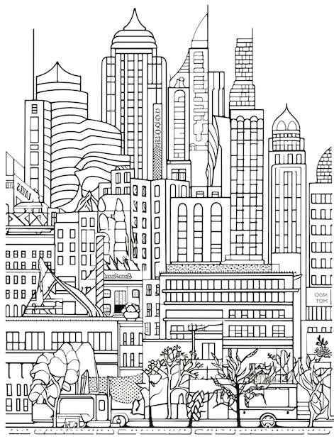 graphic of city