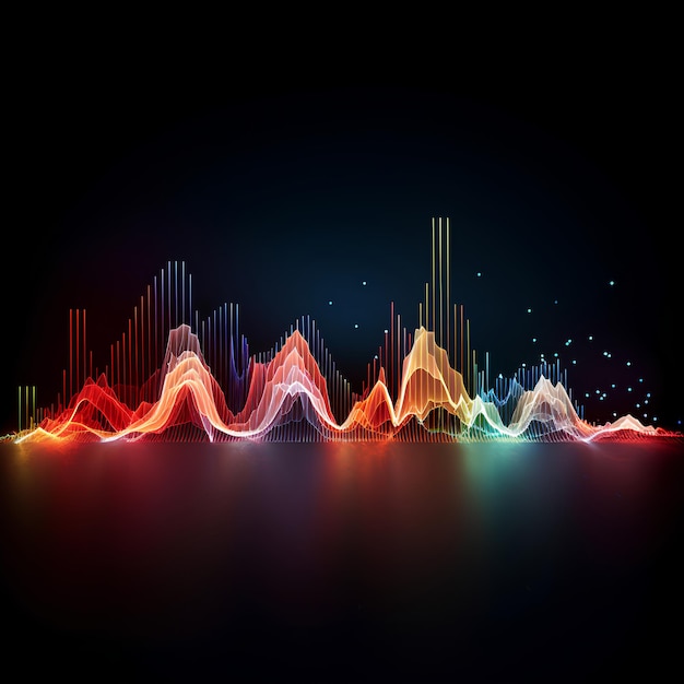 A Graphic Design of a Sound Wave