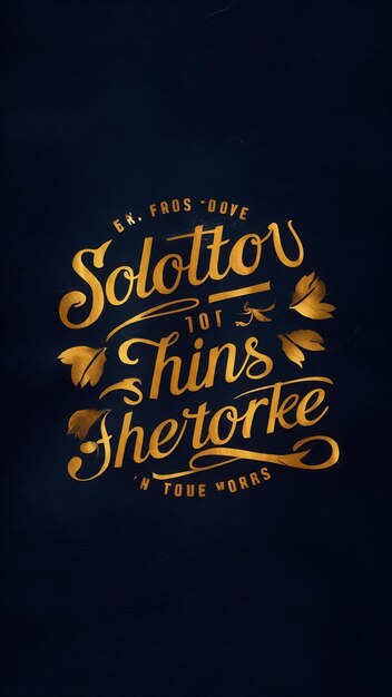 Graphic design written in golden letters