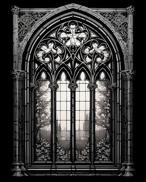 Photo graphic illustration shows a window