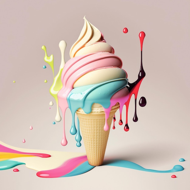 Graphic image of ice cream