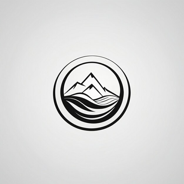 a graphic of mountains and a logo that says mountains