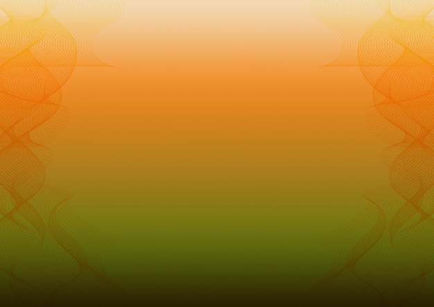 Graphic network technology orange and green design