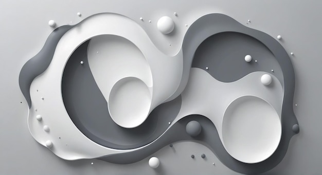 Photo a graphic of a white and gray abstract design with the words  the word  on it