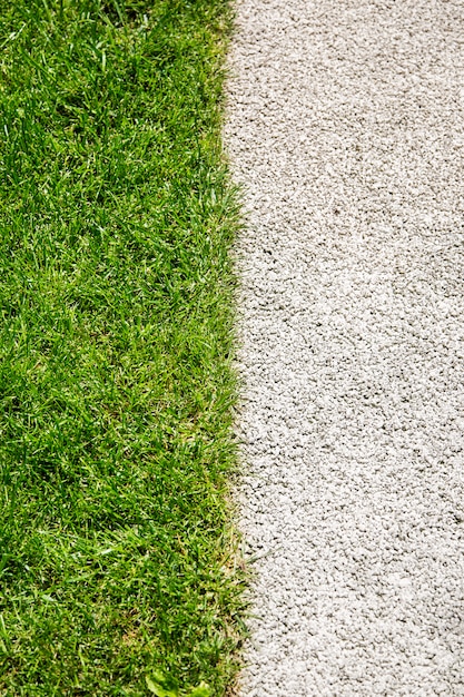 Grass and concrete