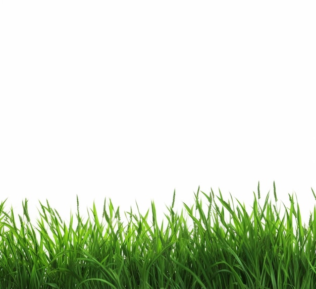 Grass isolated on white background