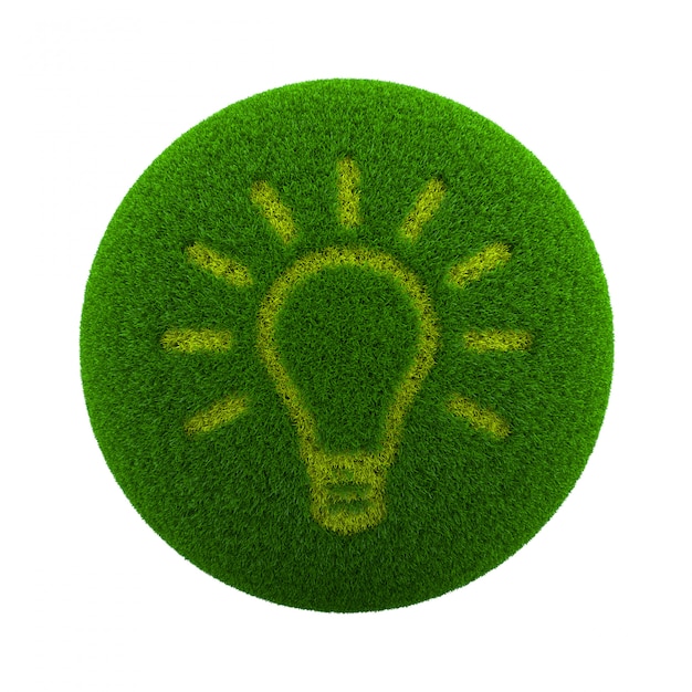 Grass Sphere Idea Icon