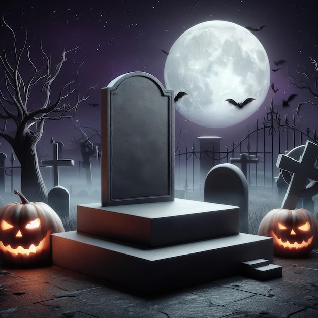 grave halloween illustration