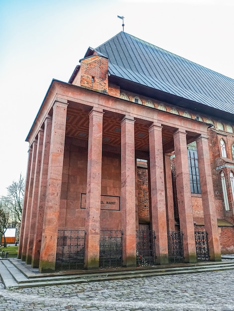 grave of Immanuel Kant in Kaliningrad