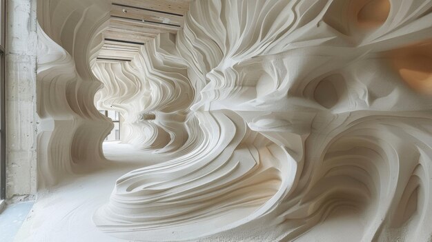 Photo gravity defying granular sculptures cosmic sand art installation