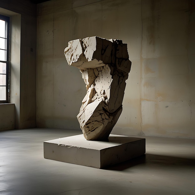 GravityDefying Pedestal of Shifting Floating Stone Fragments Suspended MidCollapse Creating