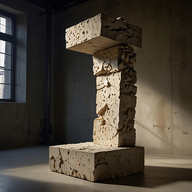 GravityDefying Pedestal of Shifting Floating Stone Fragments Suspended MidCollapse Creating