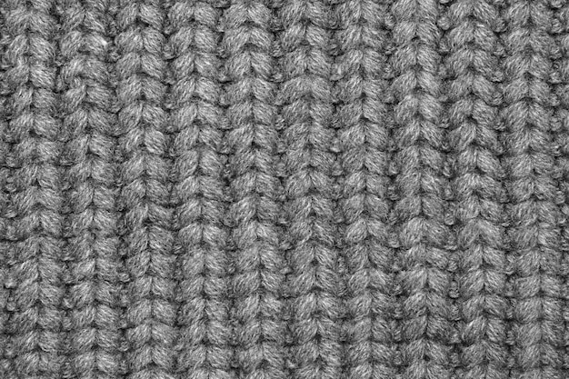 Gray background tied with a large thread