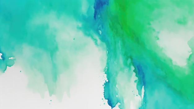 Gray Blue and Green Liquid Fluid Texture Abstract Watercolor Background