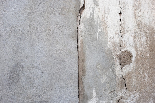 Gray cement wall or concrete surface texture for background Cracked concrete