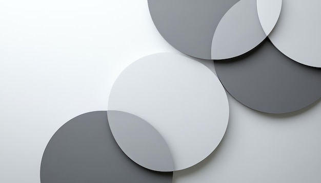 a gray circle is shown on a white background