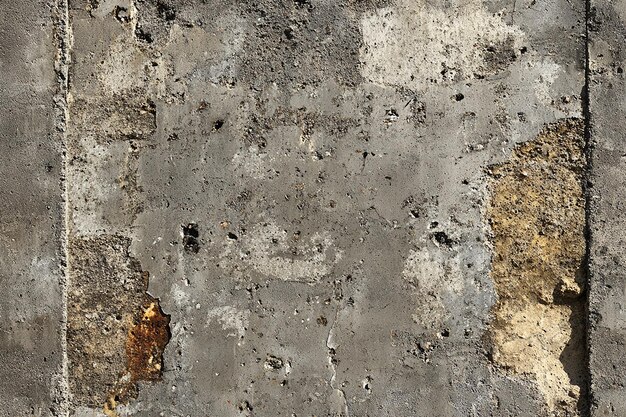 Photo a gray concrete wall with a number on it