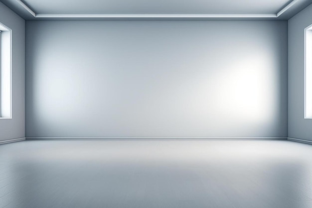 Photo gray empty room studio gradient