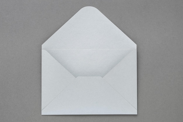 Gray envelope on dark gray background