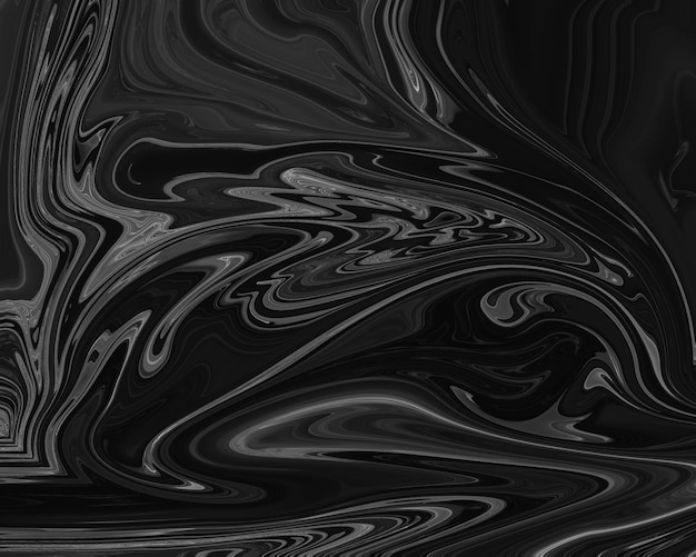 Gray fluid art marbling paint textured background