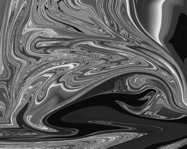 Gray fluid art marbling paint textured background