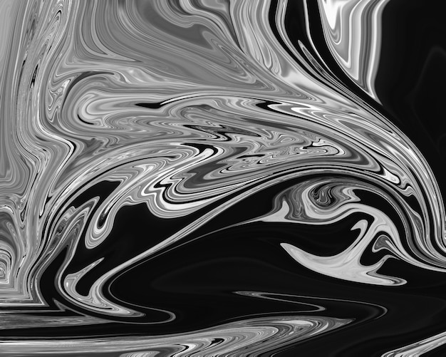 Gray fluid art marbling paint textured background