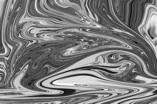 Gray fluid art marbling paint textured background