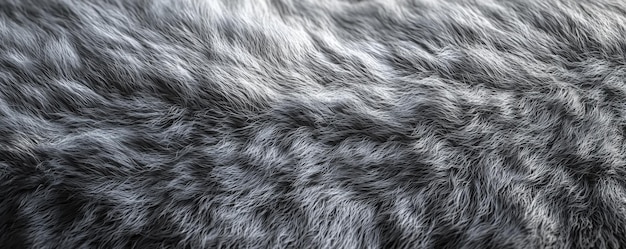 Photo gray fur of a dog