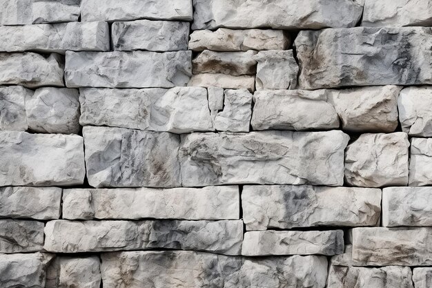 Gray grunge texture of the stone wall Abstract stone background with bricks Natural granite gray roc