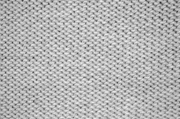 Gray knit texture seamless pattern.