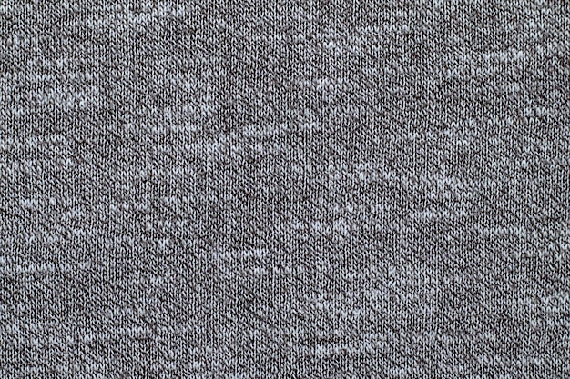 Gray knitted fabric texture background