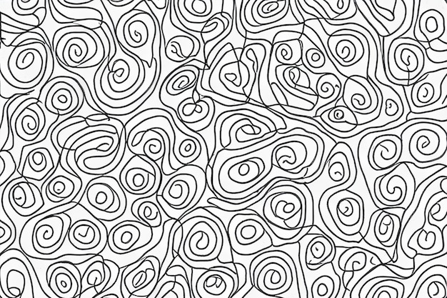 Gray line drawings of organic shapes background