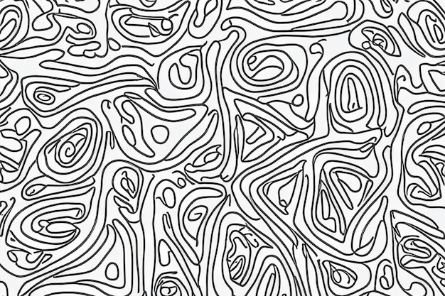 Gray line drawings of organic shapes background