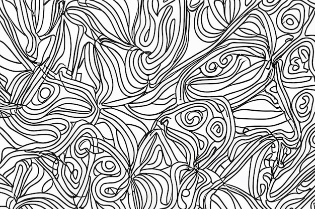 Photo gray line drawings of organic shapes background