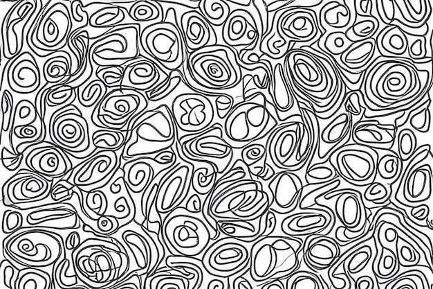 Gray line drawings of organic shapes background