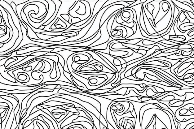 Gray line drawings of organic shapes background