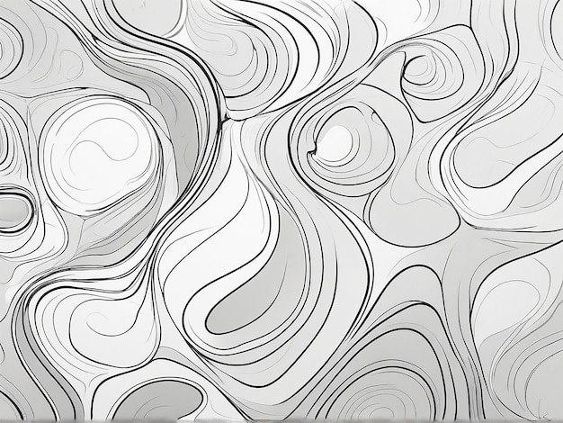 Photo gray line drawings of organic shapes background