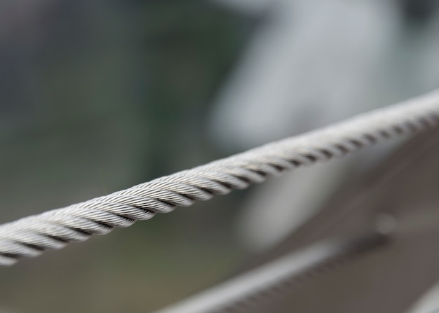 Gray metal cable