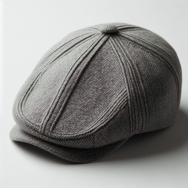 Photo gray newsboy cap