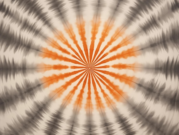 Gray and orange Tie dye shibori Ink textured pattern