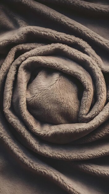 Gray plush fabric texture