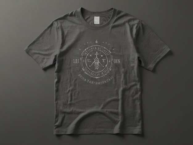 gray tshirt mockup