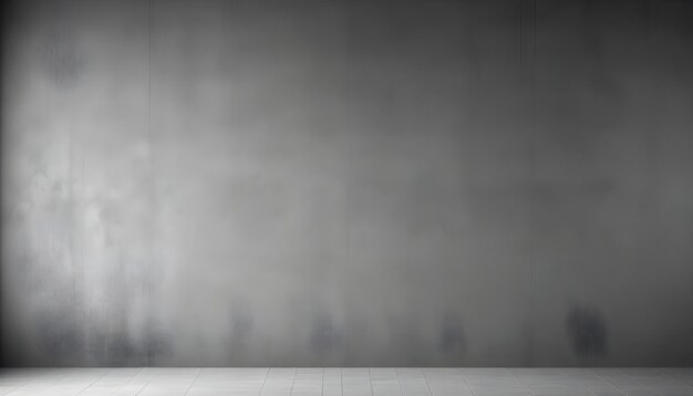 Photo a gray wall with a picture of a person in a room with a wall that says quot no one quot