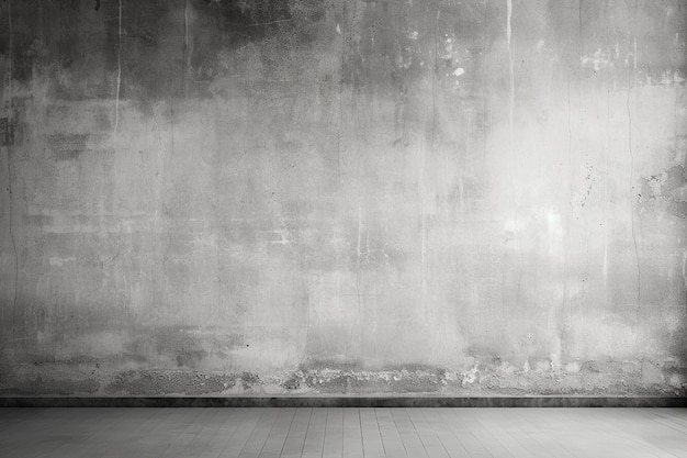 A gray wall with a white background and a black background