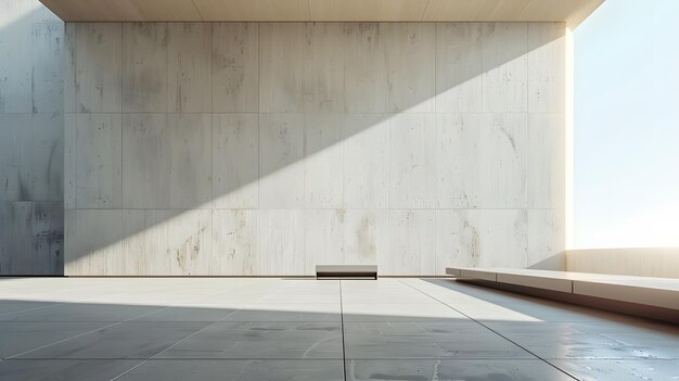 a gray wall with a white box on it and a shadow on the wall