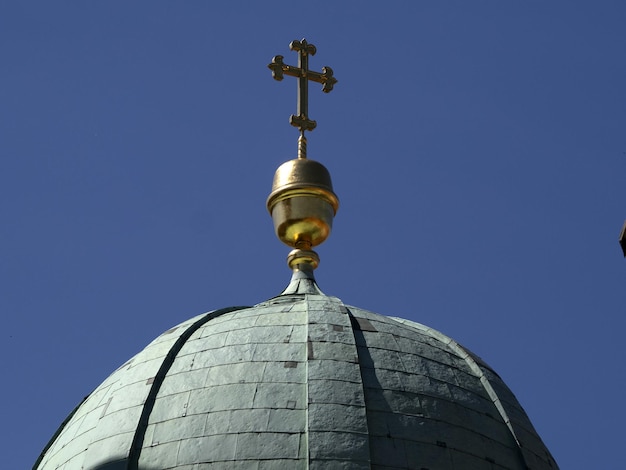 Graz Austria historical dome cathedral church detail of roof decoration