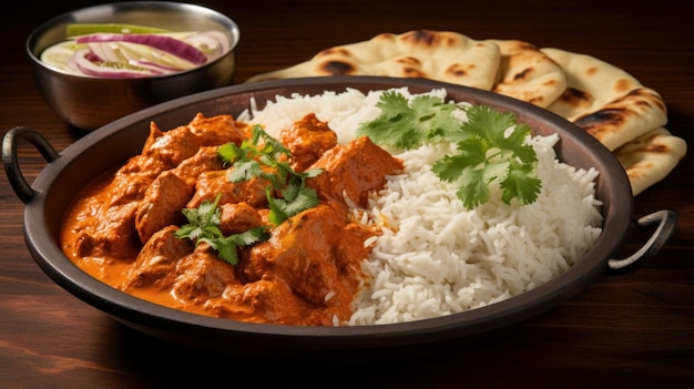 Greasy and satisfying chicken tikka masala with tender chicken