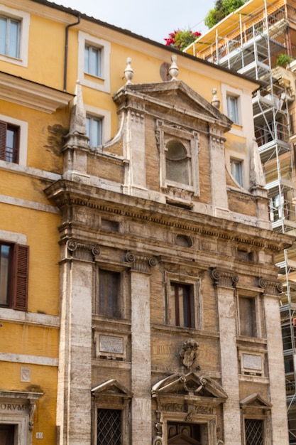 Great church in center of Rome Italy