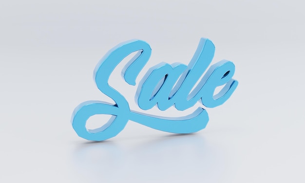 Great discount Sale 3D text banner or poster design isolate on background Big Discount Sale Concept