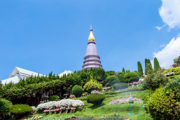 The Great Holy Relics Pagoda Nabhapolbhumisiri or Phra Maha Dhatu Nabhapolbhumisiri at Doi Inthanon National Park